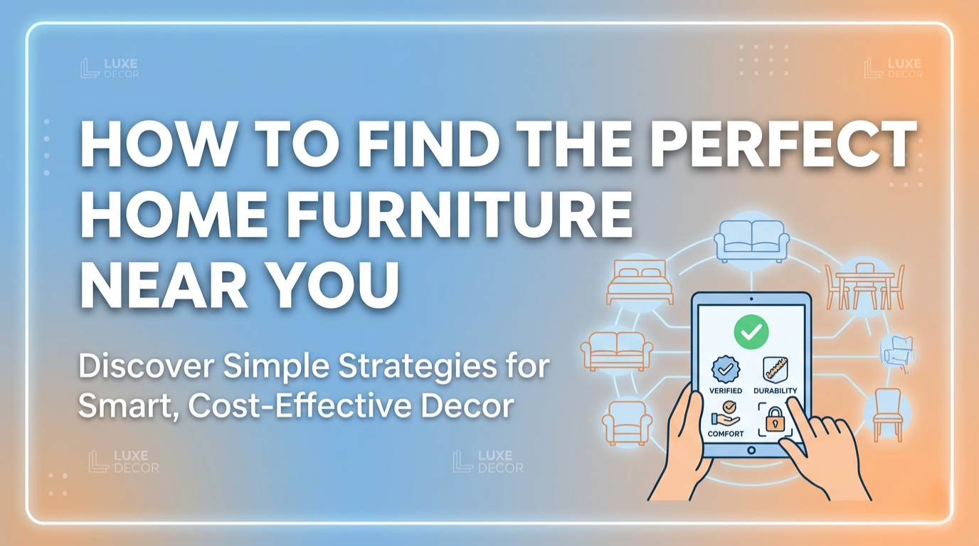 How to Find the Perfect Home Furniture Near You (Without Wasting Money)